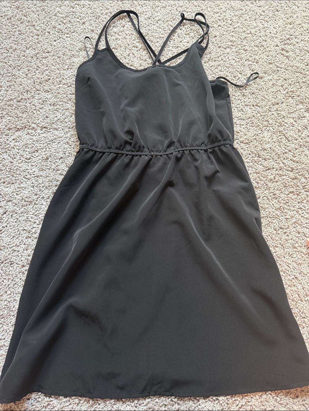 Black Strappy Sleeveless Dress